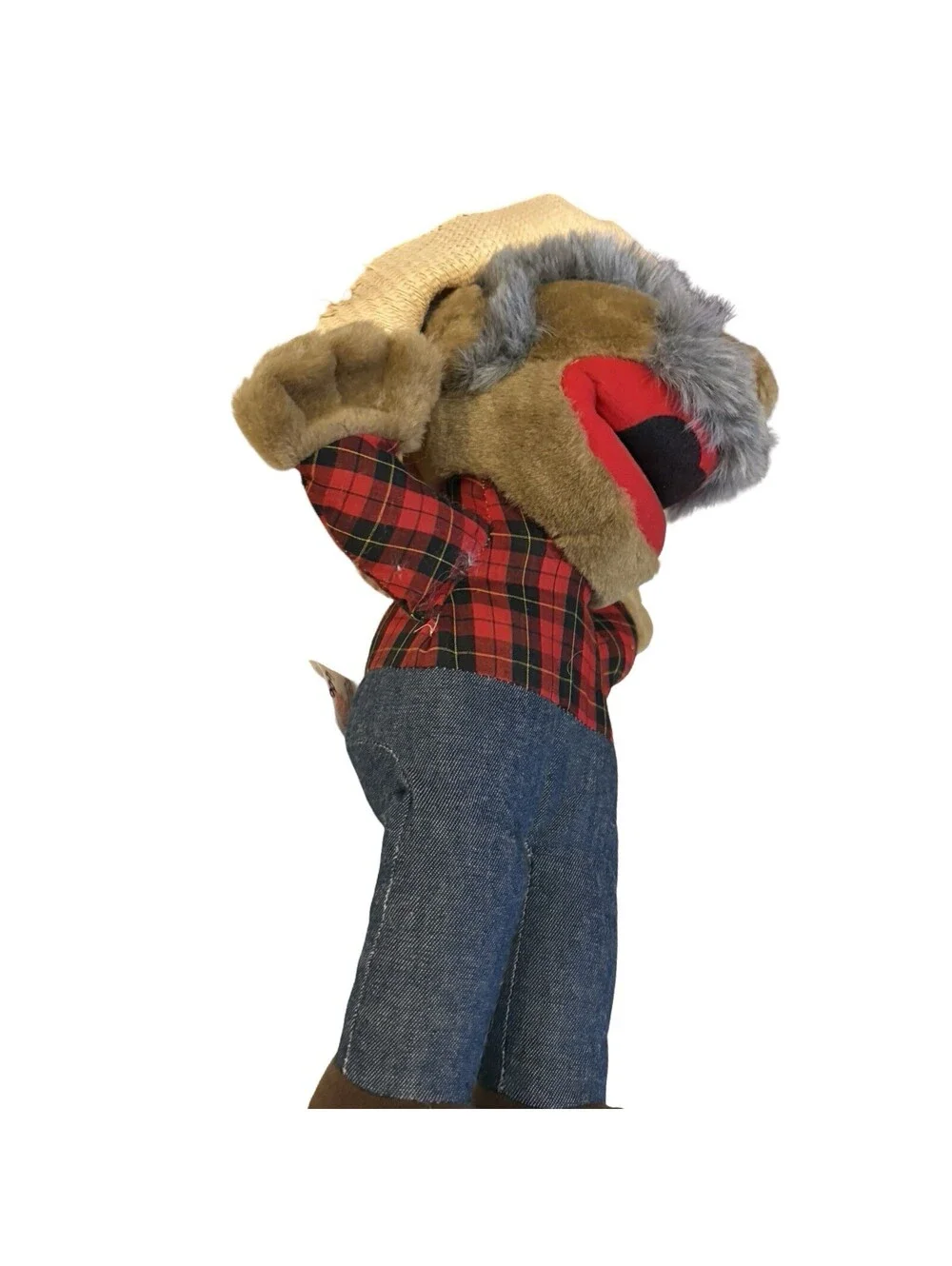 Hee Haw Shotgun Red Plush Doll in Straw Cowboy Hat 13” Animal Fair
